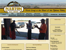 Tablet Screenshot of cityofmabton.com